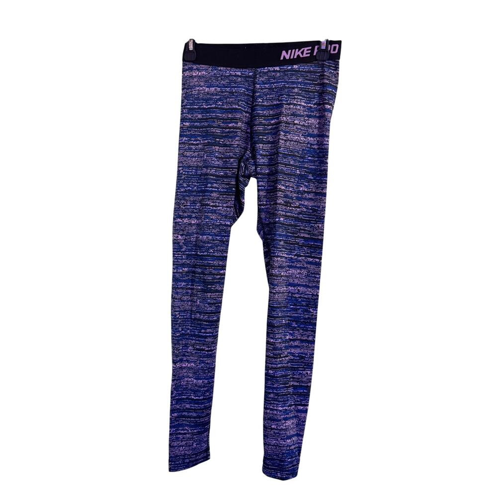 Nike Blue and Pink Compression Pants Sz S